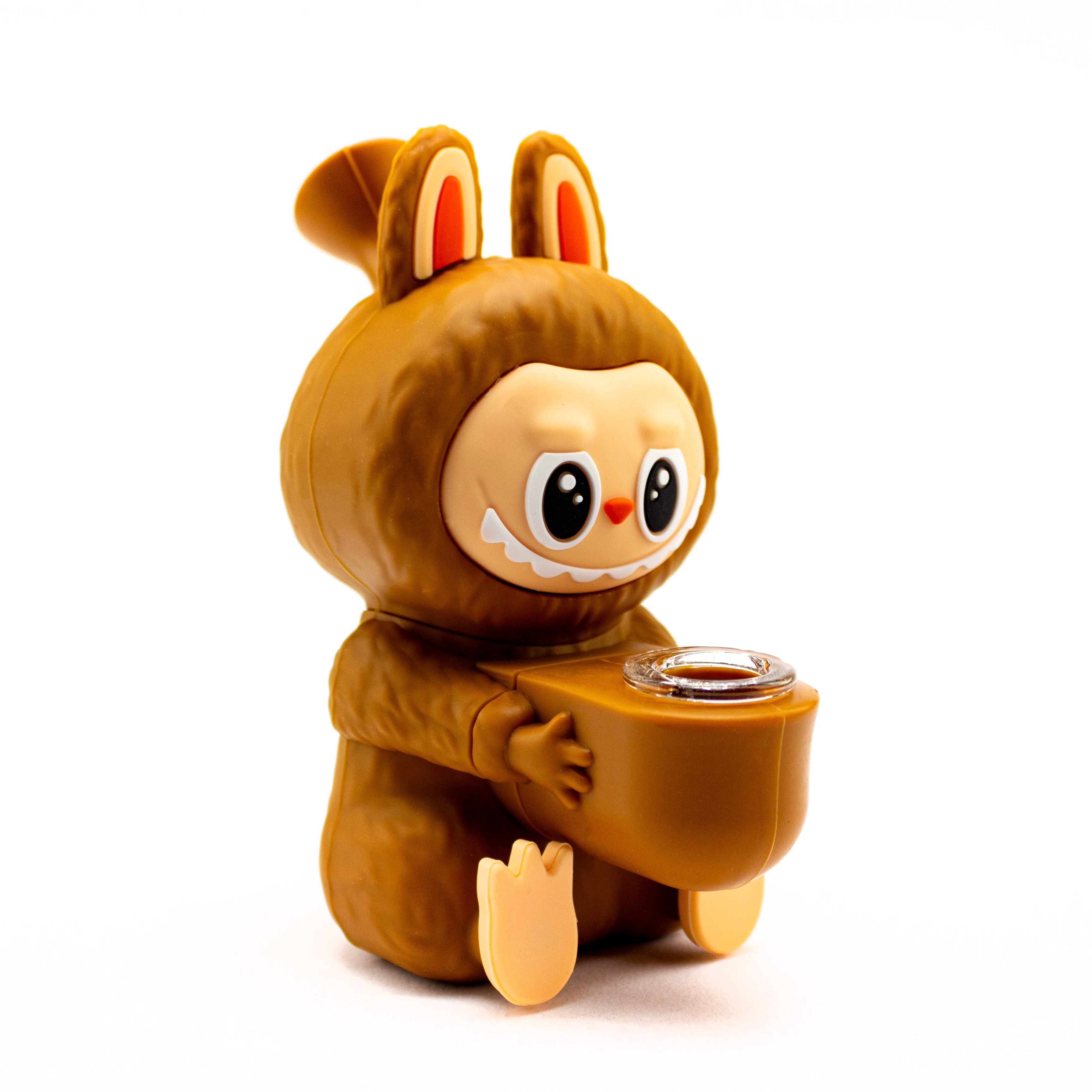 Planet Caravan Happy Labubu Silicone Bubbler - Planet Caravan